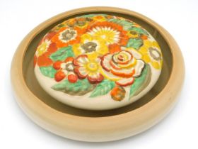 A large Clarice Cliff 'My Garden' posy ring, 11in