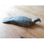 Gamekeeper's Cottage: A late 19thC. metal pigeon d