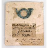 A Battle of Waterloo relic find with added note, signed by 7th Hussar, Sergeant-Major Edward Cotton,