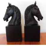 Mariner's Cottage: A pair of horse bookends, 9.5in