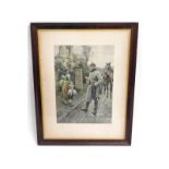 Chevalier Fortunino Matania (1881-1963 Italian), WW1 1915 hand signed print titled 'The Strongest',