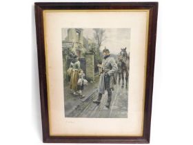 Chevalier Fortunino Matania (1881-1963 Italian), WW1 1915 hand signed print titled 'The Strongest',