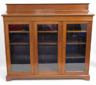 A Victorian mahogany bookcase, 60in wide x 48in hi