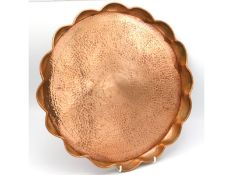 An arts & crafts style copper tray by Herbert Dyer