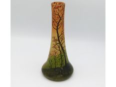 An antique Daum Nancy style vase, manufacturing fa
