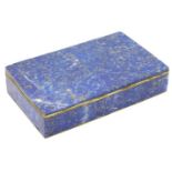 A lapis lazuli box, approx. 4.75in wide x 3in wide