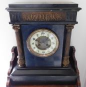 Tremaine Manor House: A Victorian slate clock with