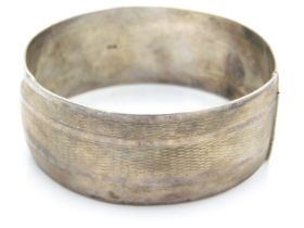 A 1941 Charles Horner, Chester silver bangle with