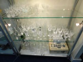 A large quantity of mixed glassware including a Wa