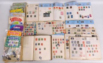 A quantity of child's stamp albums & loose stamps