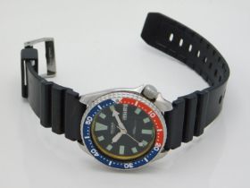A Seiko Pepsi divers watch, 150m water resistant,