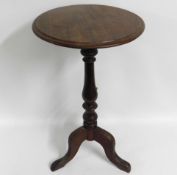 A made up pedestal table, 16.5in diameter x 29in h