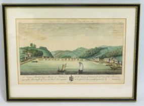 An 18thC. William Borlase view of West & East Looe