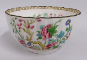 A 19thC. Chinese porcelain bowl with gilt & floral