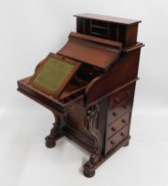 A reproduction Davenport writers desk with 'secret