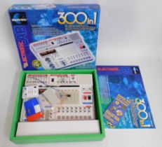 A boxed Maxitronix 300 in 1 electronics lab kit