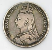 An 1888 Victorian jubilee head silver crown, 27.6g