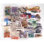 A large quantity of vintage mixed beads including