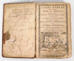 Book: c. mid 18thC. edition - Aesops Fables Printe