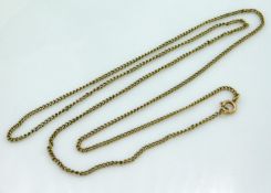 A 24in long 9ct gold chain, 4.3g