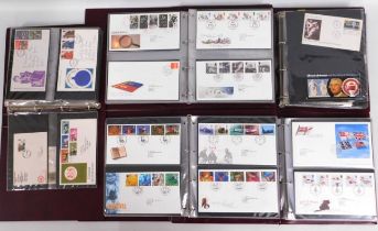 Five Royal Mail first day cover albums with approx