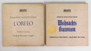 Two boxed vinyl classical LP albums by 'Arkiv Prod
