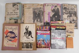 Various scrap books containing most news articles