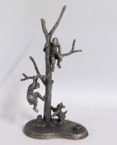 An International Pewter F. Robert Drury figure gro