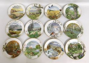 Royal Worcester Month of the Year Plates by Peter