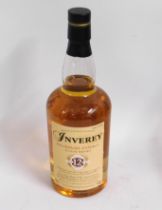 A bottle of Inverey 12 year old single malt whisky