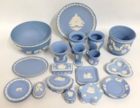 A quantity of Wedgwood jasper ware porcelain inclu