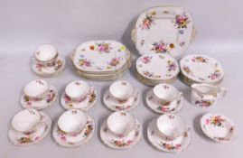 Forty pieces of floral Royal Crown Derby posies te