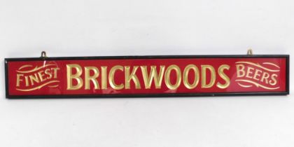A mounted Brickwoods finest beer brewery sign, 48.