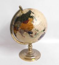 A revolving mineral globe, some play in base joint
