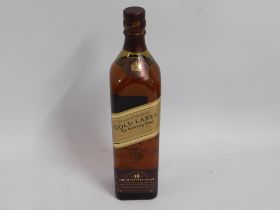 A bottle of Johnnie Walker Gold Label 18 year old