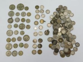 A quantity of mostly British coinage, pre-1920 wei