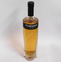 A bottle of Penderyn single malt Welsh whisky, 70c