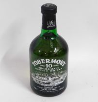 A bottle of Tobermory 10 year old single malt Scot