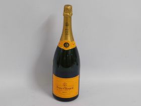 A magnum of Veuve Clicquot champagne