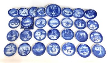 A quantity of Royal Copenhagen Christmas plates fr