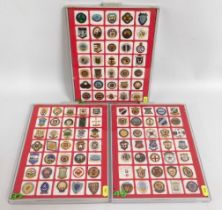 A quantity of 105 various badges for bowling clubs