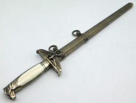 A reproduction Third Reich Nazi dagger inscribed F