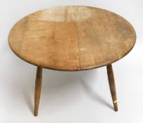 A 1950's Ercol elm coffee table, stamped CC 290, s