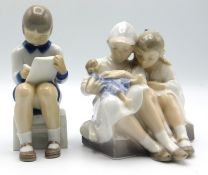 Two Royal Copenhagen/B&G porcelain figures, talles