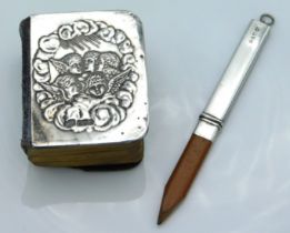 A Levi & Salaman Birmingham silver mounted bible t