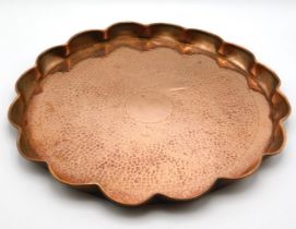 An arts & crafts style copper tray by Herbert Dyer