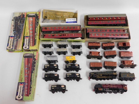 A quantity of toy 00 gauge style trains with Roseb