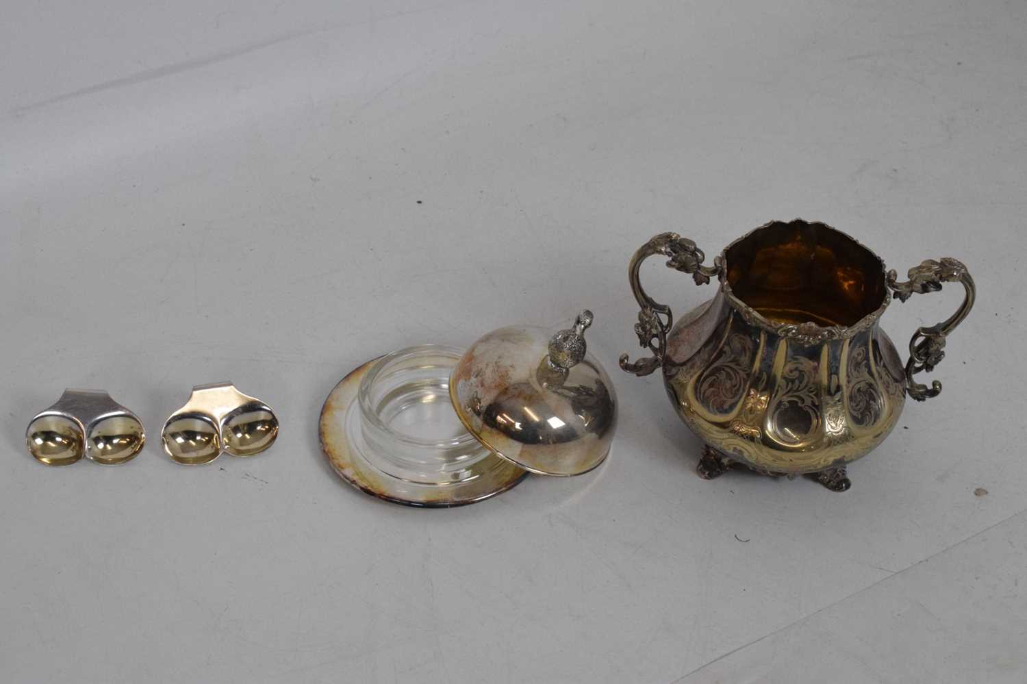 Silver plated four piece tea set and a quantity of silver plated wares - Image 3 of 11