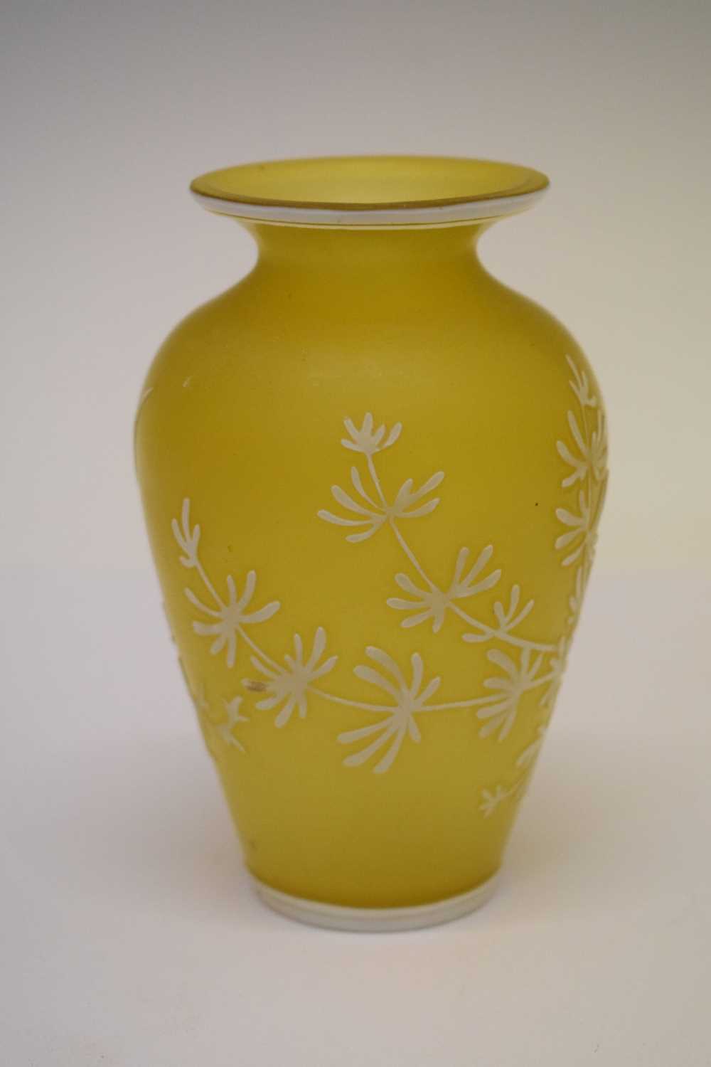 Galle style cameo glass vase with floral decoration - Image 3 of 6