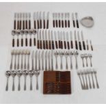 Quantity of late 20th Century teak handled cutlery